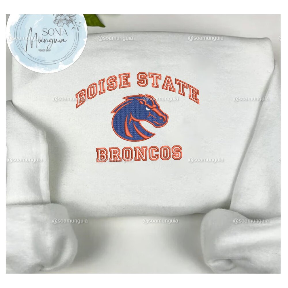 Boise State Broncos Embroidered Sweatshirt shirt Crewneck NCAA College Football